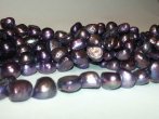 8-14mm Deep Purple Freshwater Pearl Strand