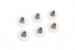 Metal and Plastic Earring Backs - Silver