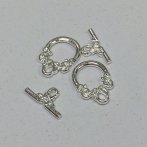 20mm Silver Decorative Toggle