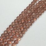 8mm Cola Crackle Bead Strand