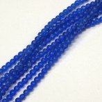 4mm Cobalt Crackle Bead Strand