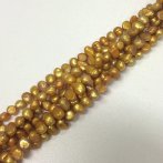 4-5mm Gold Freshwater Pearl Strand