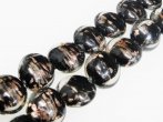 Black and Copper Coin Bead