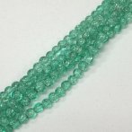 6mm Spearmint Crackle Bead Strand