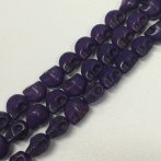 12mm Purple Howlite Skull - Single