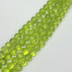 8mm Lime Crackle Bead Strand
