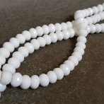 White Onyx Rondelle Strand