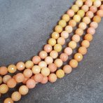 Dyed Orange Agate Faceted 12mm Strand