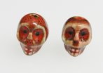 Skull bead -brown