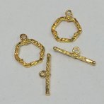 20mm Gold Floral Toggle