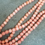 Faceted Peach Agate 8mm Strand