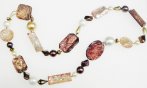 Abstract Mix Media Necklace
