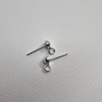 Sterling Silver 925 Studs with Loop