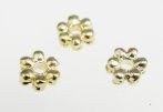 18ct Gold Plated Spacer - Gold Daisy