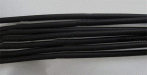 1mm Black Leather - Per Meter