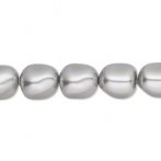 5840 Pearl, light grey, 14mm baroque