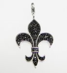 Cubic Zirconia Fleur De Lis