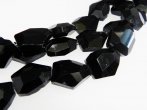 Faceted Nugget Strand - Black