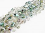 AAA grade Multicoloured Rondelle - Green