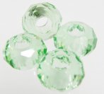 Large Hole Crystals - Light Green