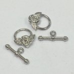 19mm Nickle Rose Toggle