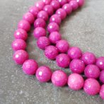 12mm Dyed Plum Agate Strand