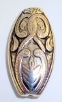 Large Oval 40x20mm Flat