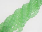 Matte Green Bead Strand 10mm
