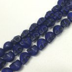 12mm Royal Blue Howlite Skull - Single