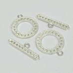 29mm Flat Silver Toggle