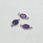 15mm Sterling Silver Amethyst