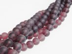 Matte Purple Bead Strand 10mm