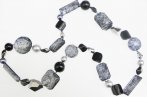 Abstract Mix Media Necklace
