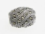 Marcasite & Sterling Silver Bead