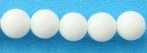 White Porcelain 10mm Round - Pack of 8