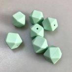 Silicone Beads Faceted Cube Mint