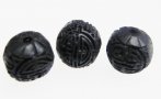 Black Cinnabar Bead