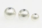 Brushed Silver Plated beads