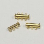 20mm Gold 3 Hole Magnetic Clasp