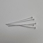 Sterling Silver Curved Head Pins 0.6x4cm x 5