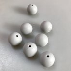 Silicone Beads Round 14mm Grey