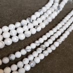 White Howlite Faceted 10mm Strand