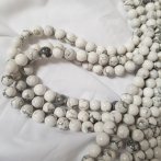 White Howlite 10mm Strand