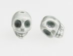 Skull bead -grey