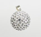 Cubic Zirconia & Sterling Silver Ball