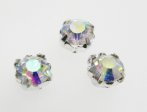 Sew on Flat backs- crystal AB
