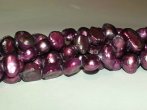 8-10mm Maroon Freshwater Pearl Strand