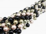 10mm South Sea Giant Clam Shell Pearl Beads - Black/Green/Champ