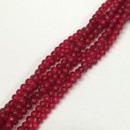 4mm Raspberry Crackle Bead Strand