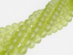 Matte Lime Bead Strand 10mm